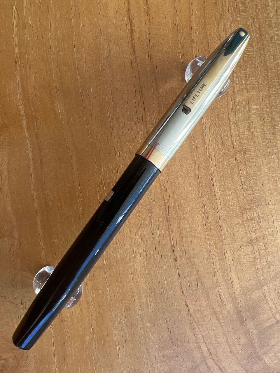 Sheaffer 1500 Polished Stainless Steel/ Black GT Lifetime