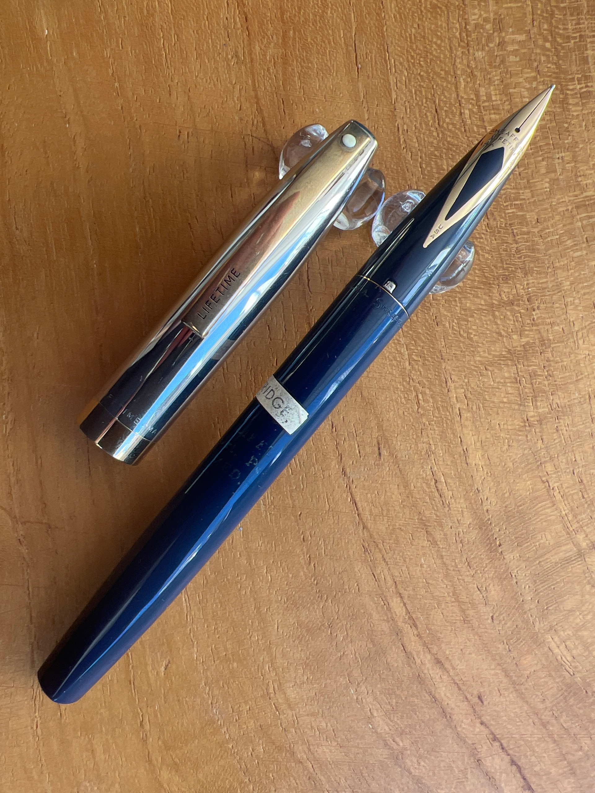 Sheaffer 1500 Polished Stainless Steel/ Blue GT Lifetime Cartridge