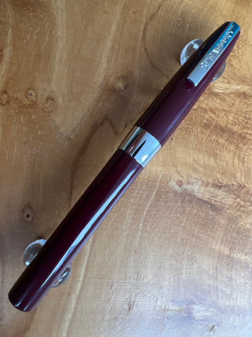 Sheaffer Compact I Burgundy CT Cartridge Fountain Pen (AC20X-23) Stainless Steel  Medium  Nib