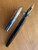 Sheaffer 1500 Polished Stainless Steel/ Black GT Lifetime Cartridge Fountain Pen - 14K  Medium  Nib