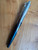 Intrigue 618  Bright Chrome and Petrol Blue Rollerball Pen
