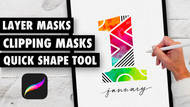 Layer Masks, Clipping Masks & Quick Shape tool tutorial