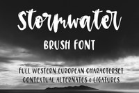 Stormwater Script Font
