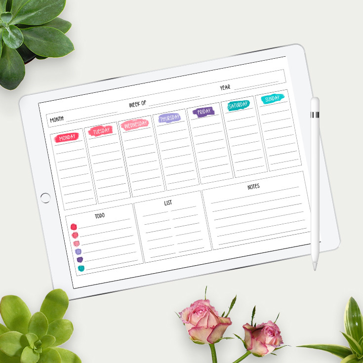Procreate Planner Template Free Procreate Planner Template Free