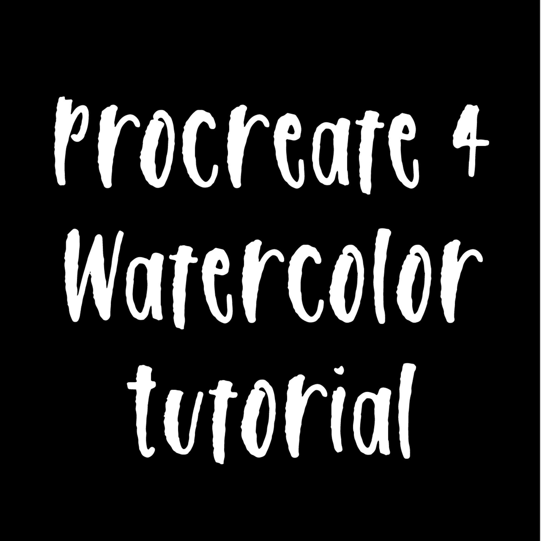 Procreate 4 Watercolor Tutorial Ipad Lettering Procreate 4 Watercolor Tutorial Ipad Lettering