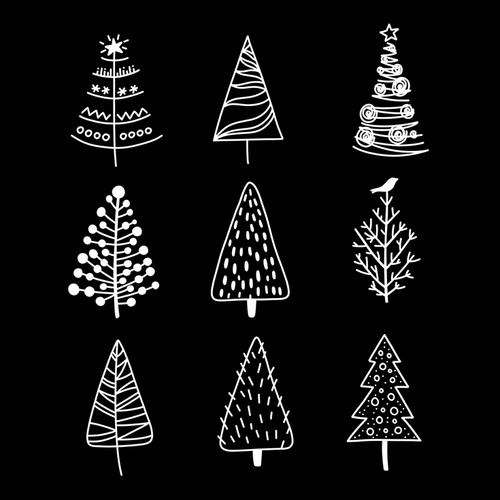 Christmas Tree Doodles