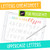 iPad Lettering Cheatsheet - Uppercase Letters