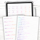 iPad Lettering Practice Sheets - Extended Script practice