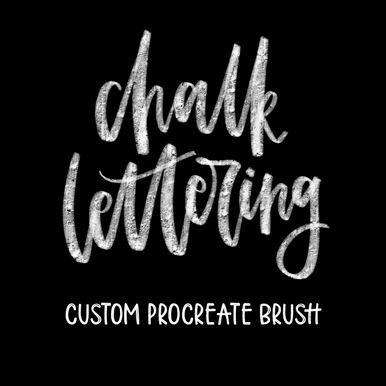 Chalk Lettering Brush - iPad Lettering