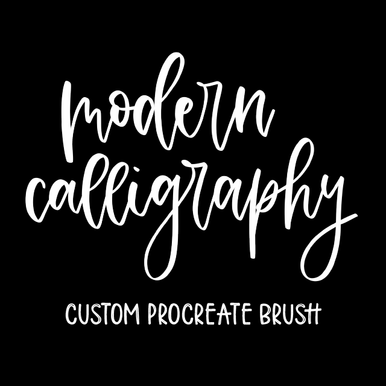 Modern Calligraphy Brush - iPad Lettering