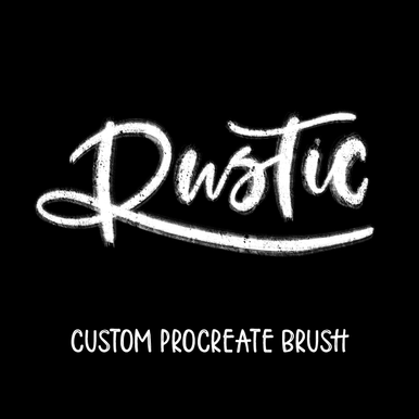 Rustic Brush - iPad Lettering