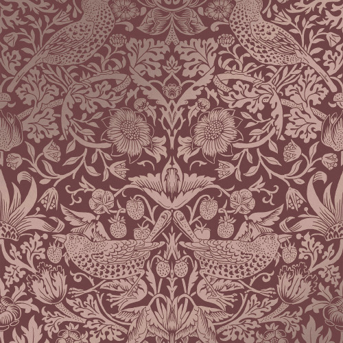Strawberry Thief Fibrous Burgundy 124235