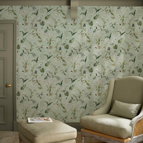 Wild Floral Pale Mint 146865