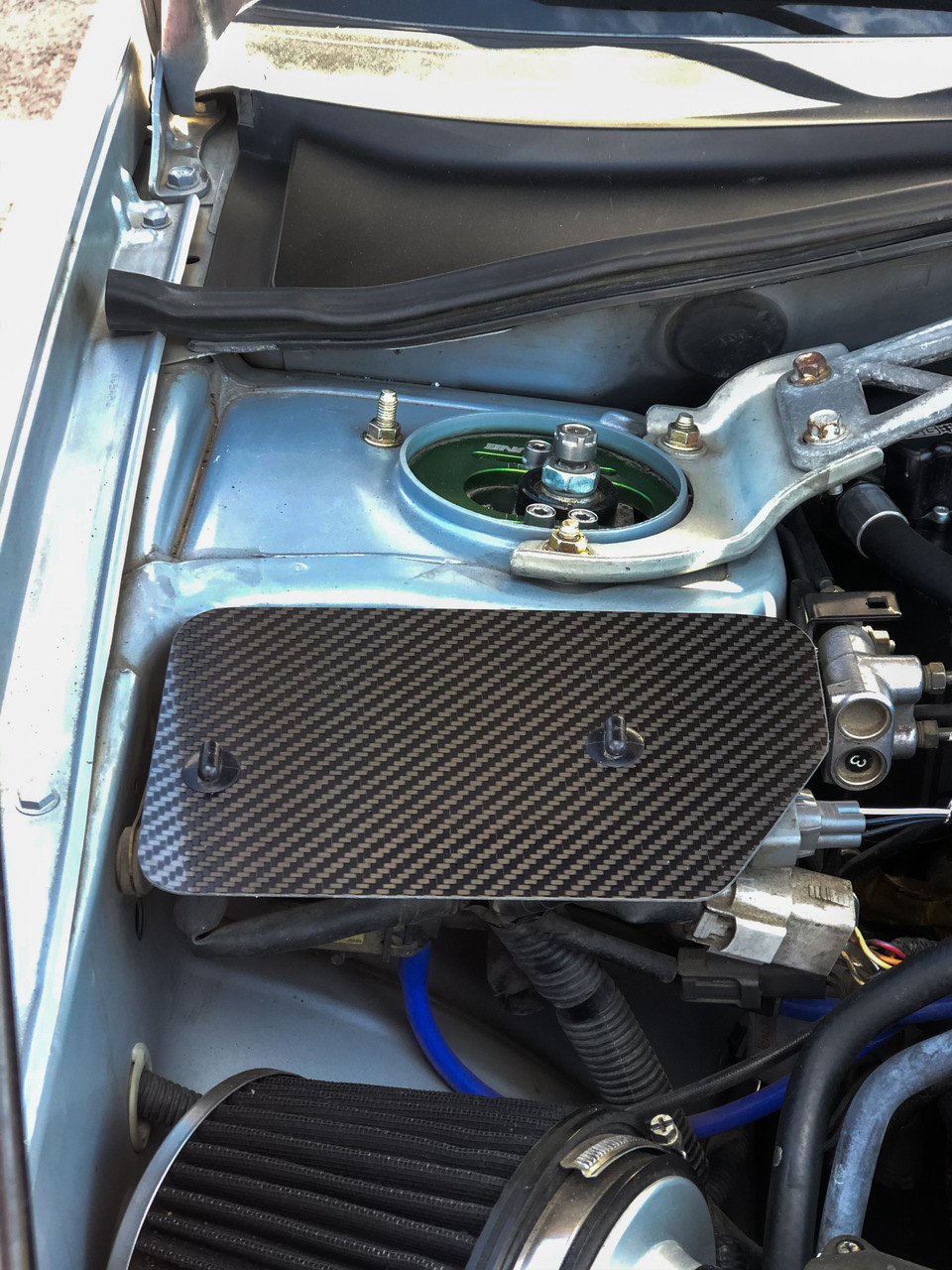 6ocRALLYSPORT GD Subaru  Racing Carbon Fiber Boost Solenoid Cover - WRX/STI 02-03 Bugeye