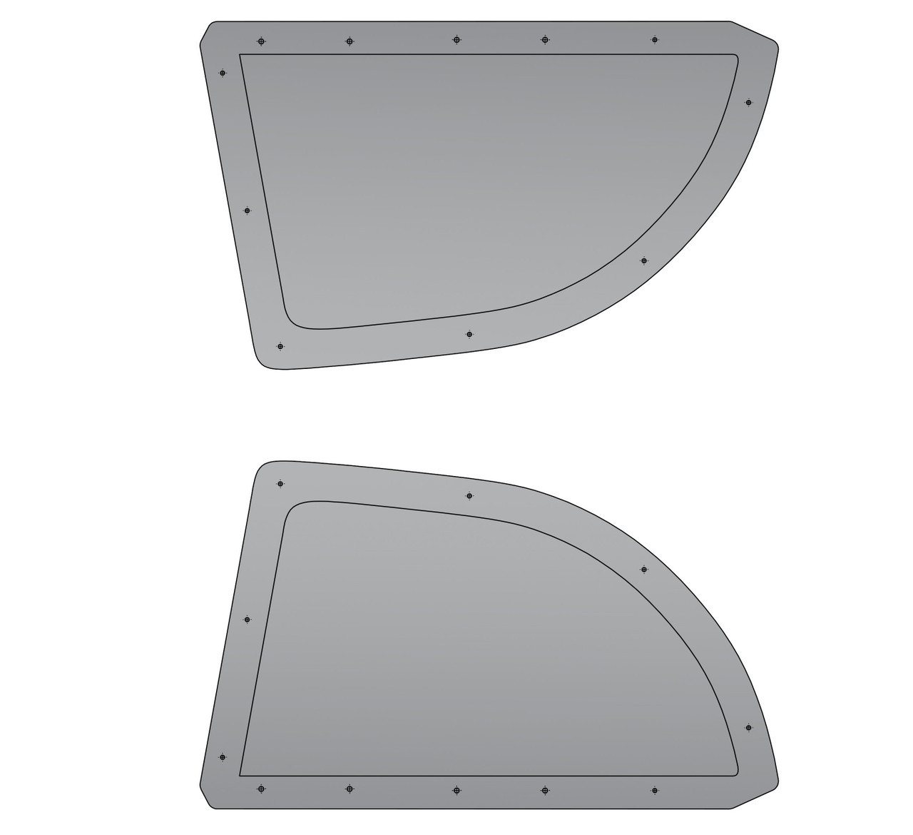 6ocRALLYSPORT GD Abrasion Resistant Polycarbonate Rear Door