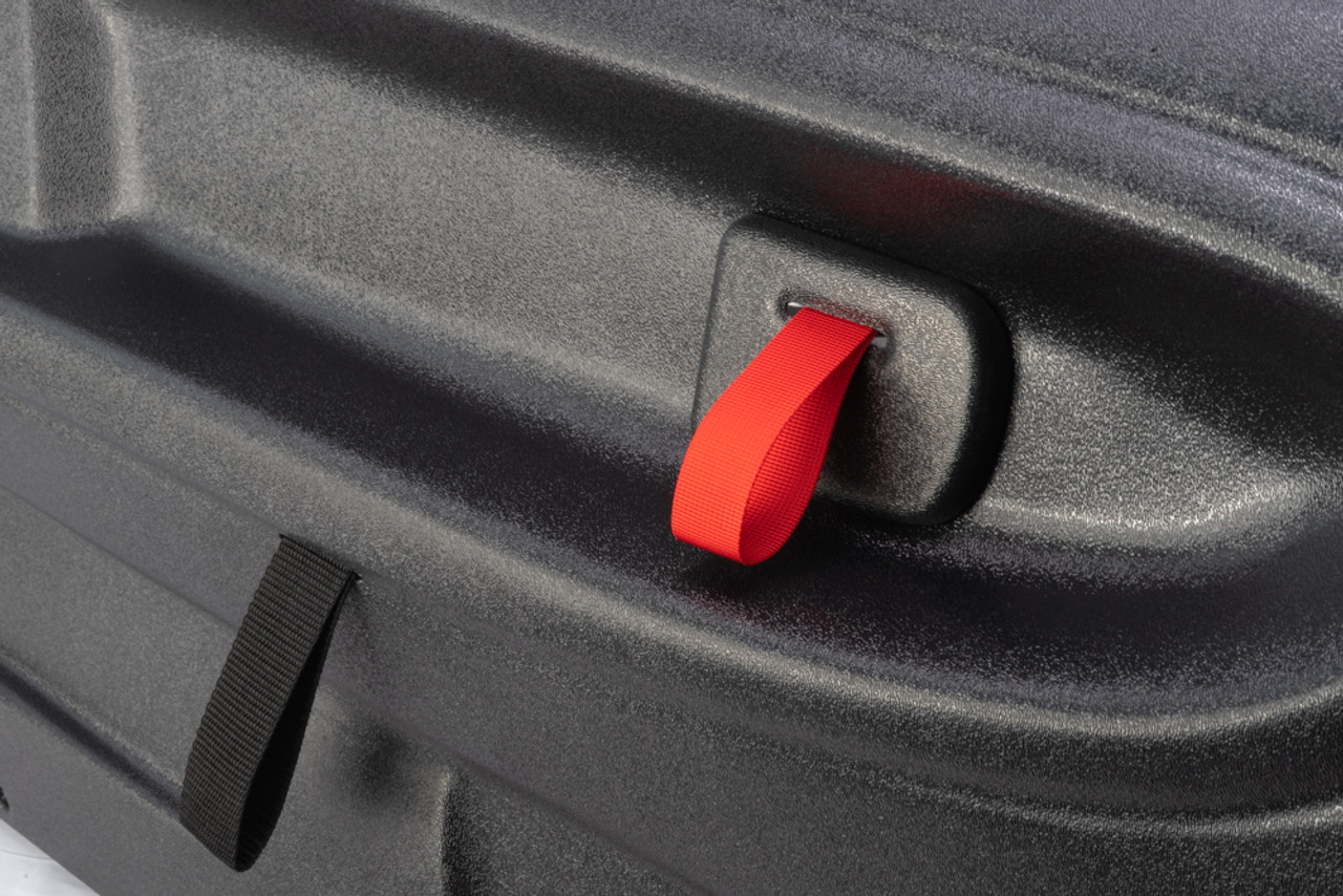 RS Style Door Latch Pull Strap Kit for BMW E36 M3 Coupe. Shown in red