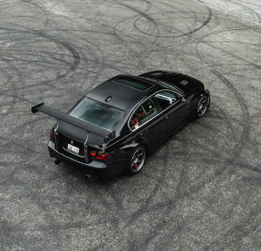 HARD Motorsport Chassis Mount Wing Upright kit E90