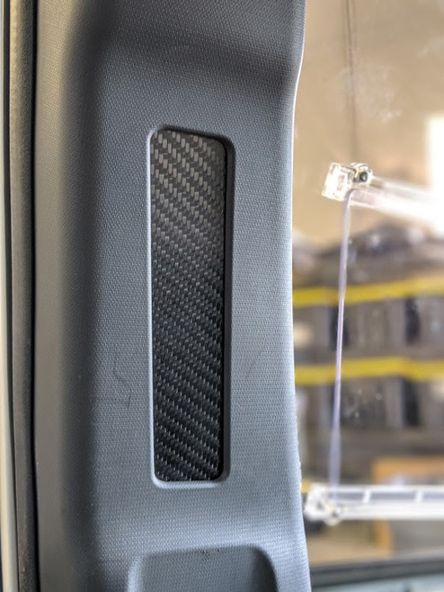 6ocRALLYSPORT GR Carbon Fiber Front Seatbelt Delete Plates - Subaru Impreza 08-14 WRX/STI