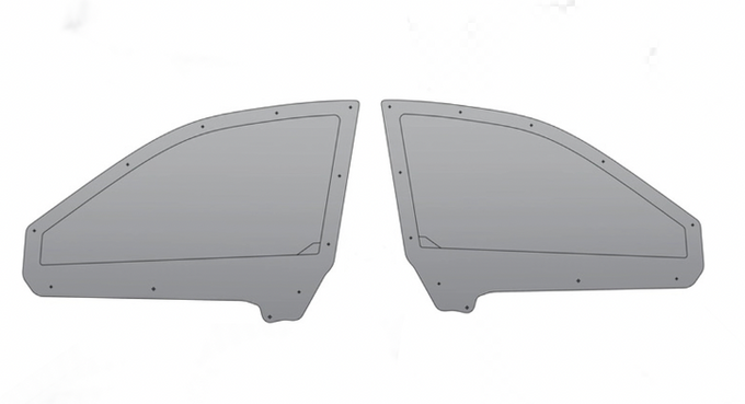 6ocRALLYSPORT GC SEDAN Abrasion Resistant Polycarbonate Windows