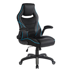 OSP Xeno Gaming Chair in Blue Faux Leather - Fisher Hawaii
