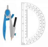 Rulers, Protractors & Compasses