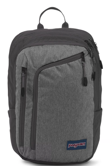 Platform Laptop Bag, Black/White Herringbone