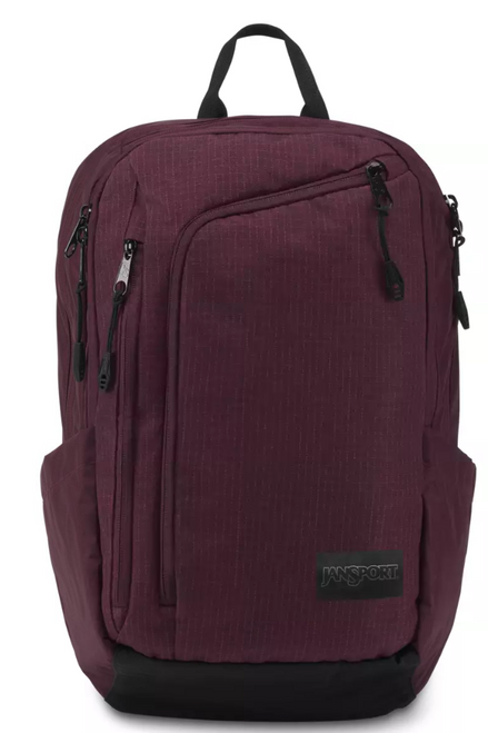 Platform Laptop Backpack, Micro Grid Red