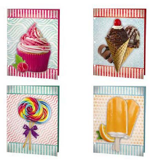 Glossy Celessence Portfolio, Assorted Scented Designs