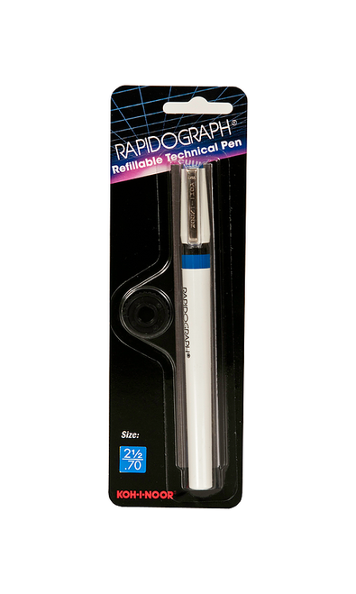 Rapidograph Technical Pen, Size #2-1/2, 0.70mm