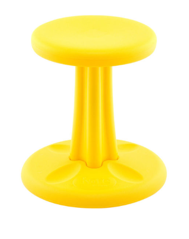 Kore Kids 14”H Wobble Stool - Yellow