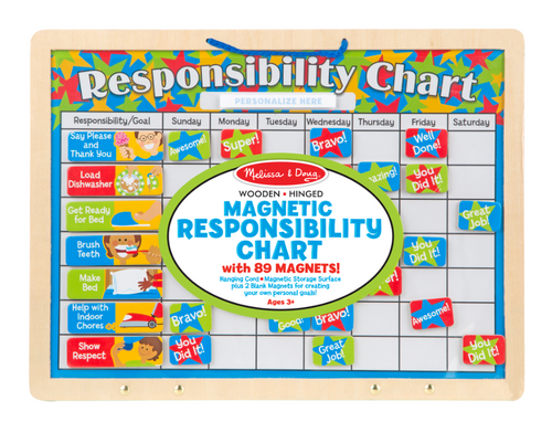 Kids' Magnetic Responsibility Chart