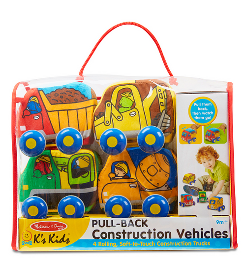 Baby & Toddler Pull-Back Construction Vehicles