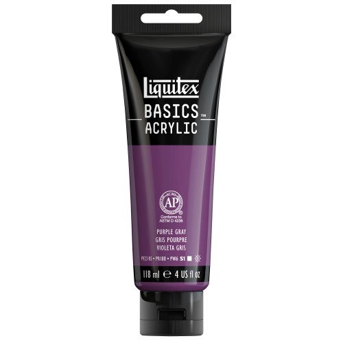 Liquitex Basics Acrylic Paint, 118ml, Purple Gray