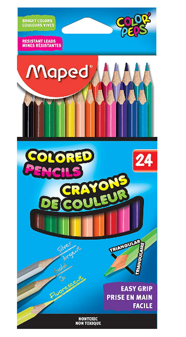 Color'Peps Colored Pencils, Assorted Colors (24ct.)