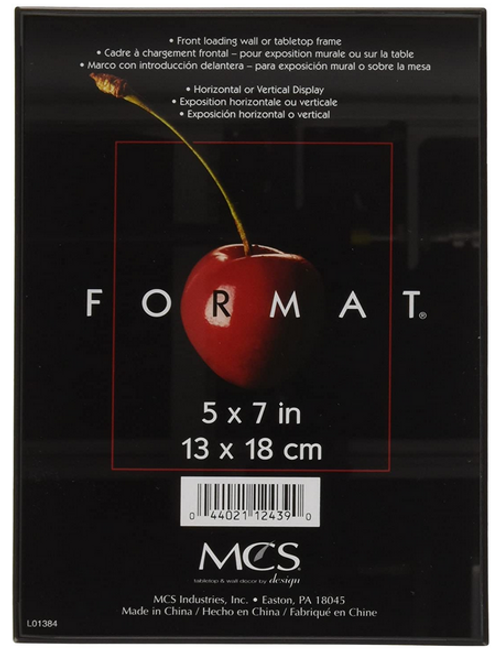 Picture Frame Format , 5"x7", Black