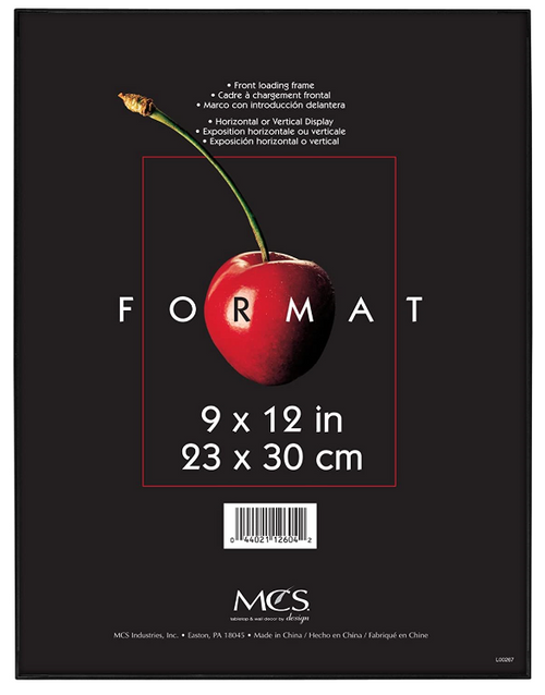Format Picture Frame, 9"x12", Black