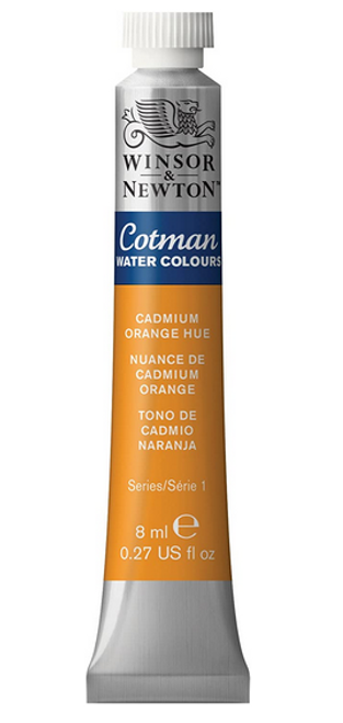 Cotman Watercolor Paint, 8mL, Cadmium Orange Hue