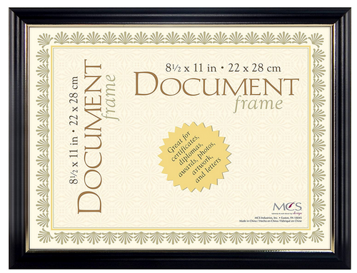 Document Frame, Black/Gold