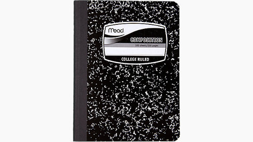 Mead® Composition Book, College Ruled, Black