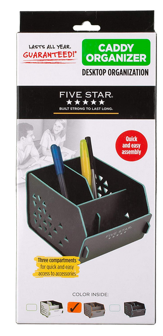 Five Star Caddy Desk Organizer, Assorted Colors