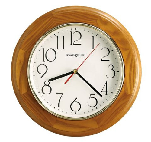 11-1/2" Grantwood Wall Clock, Quartz Movement, Champagne Oak