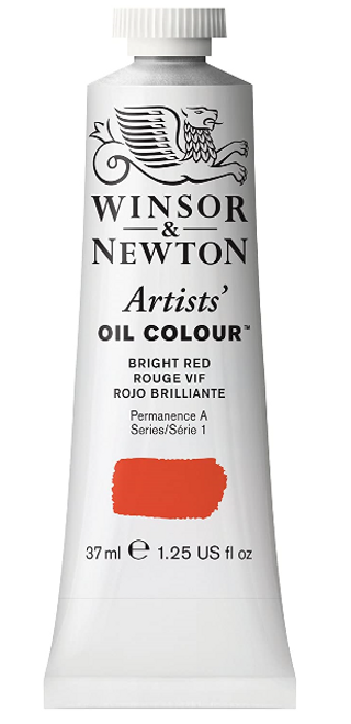 Artists' Oil Color Paint, 37mL, Bright Red