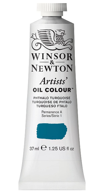 Artists' Oil Color Paint, 37mL, Phthalo Turquoise