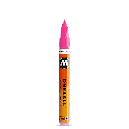 ONE4ALL 127HS-CO Acrylic Paint Marker, 1.5mm, 200 Neon Pink