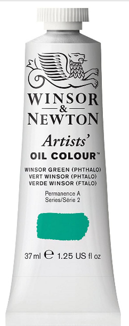 Artists' Oil Color Paint, 37mL, Winsor Green