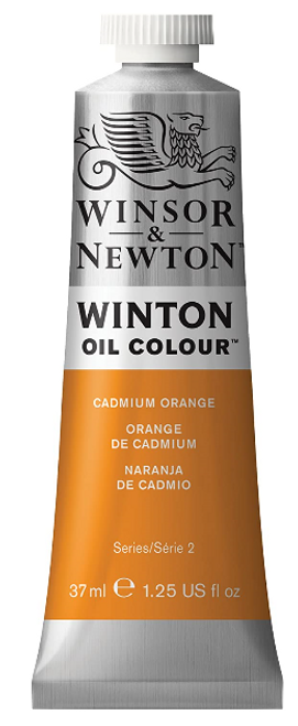 Winton Oil Color Paint, 37mL, Cadmium Orange