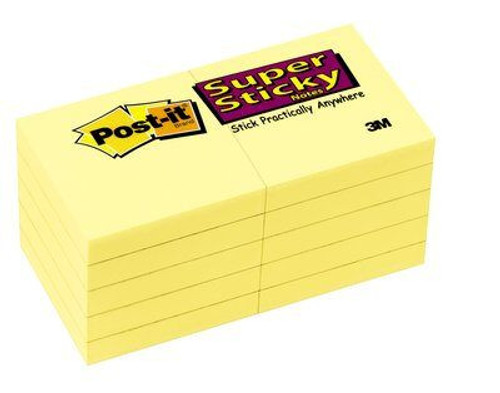 Post-it Super Sticky Notes, 2"x 2"