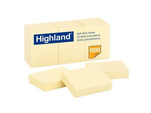 Highland Notes, 1-1/2"x 2",  Yellow