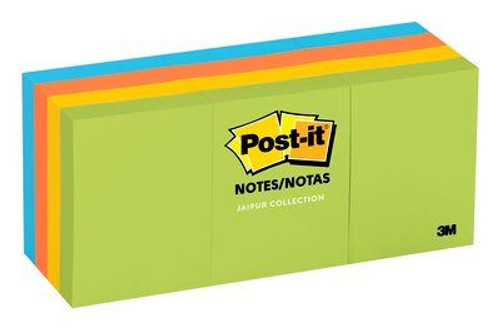 Post-it Notes, 1-3/8"x1-7/8", Jaipur Colors