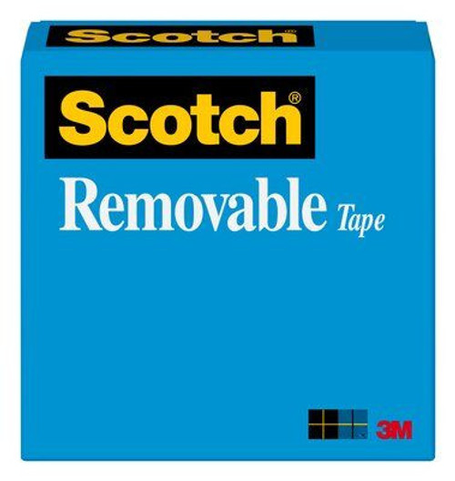 Scotch Removable Tape, 3/4"x1296"